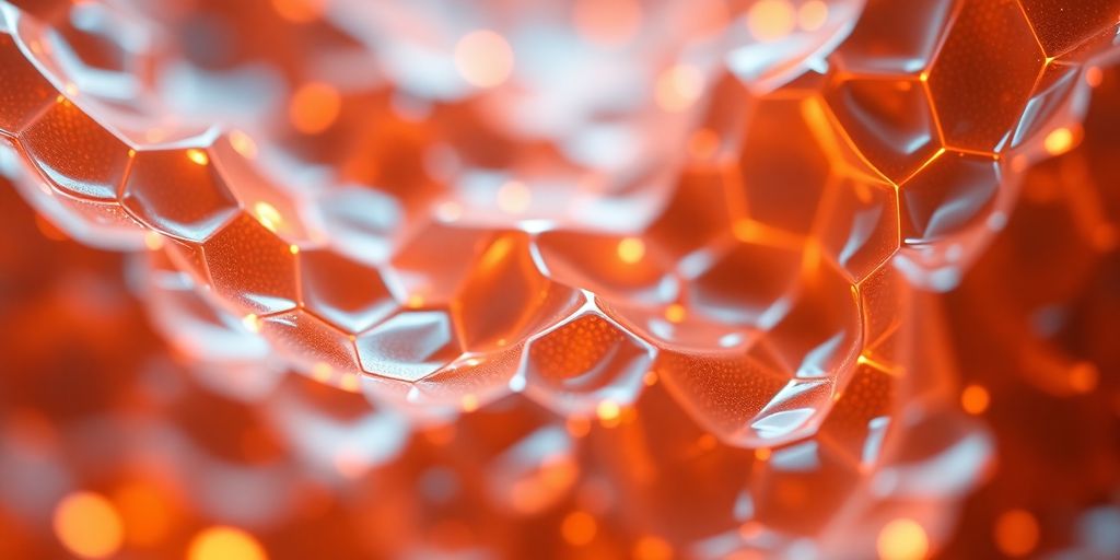 Intricate glowing patterns within advanced cocuten materials.
