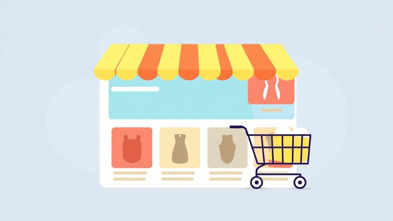 Ilustrasjon av e-handel med Jetpack.