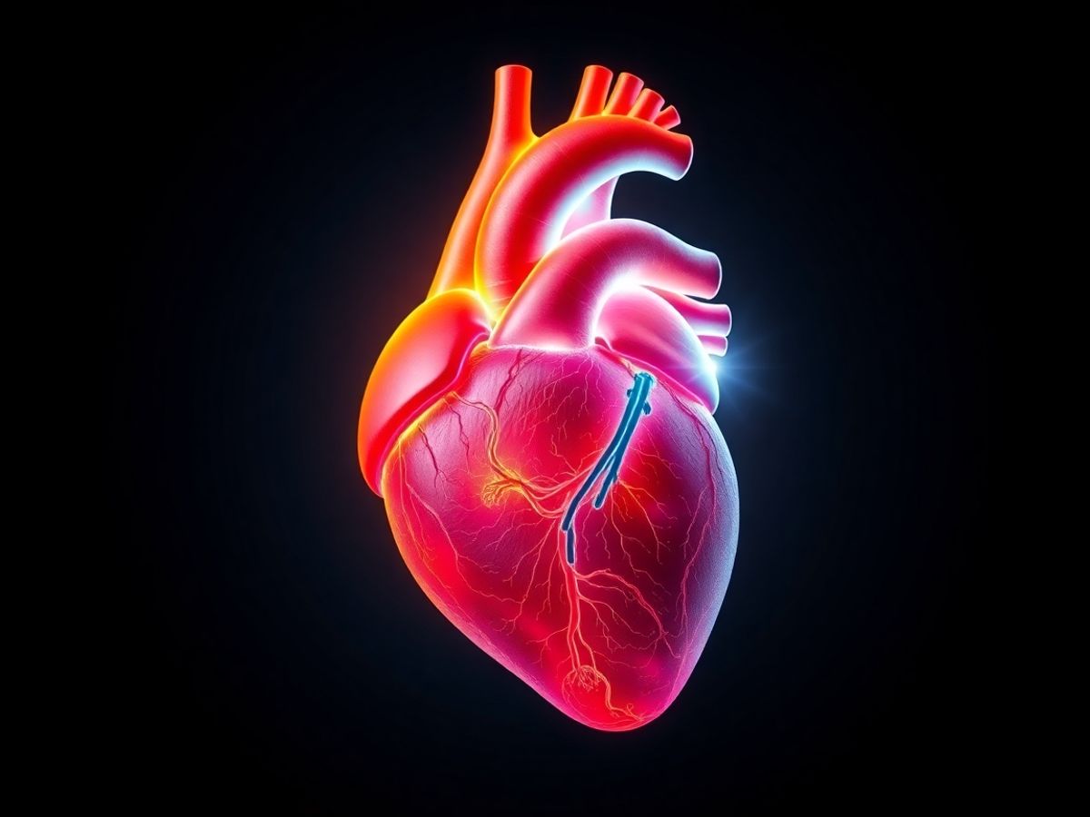 Inimă umană sănătoasă, un simbol al vitalității.