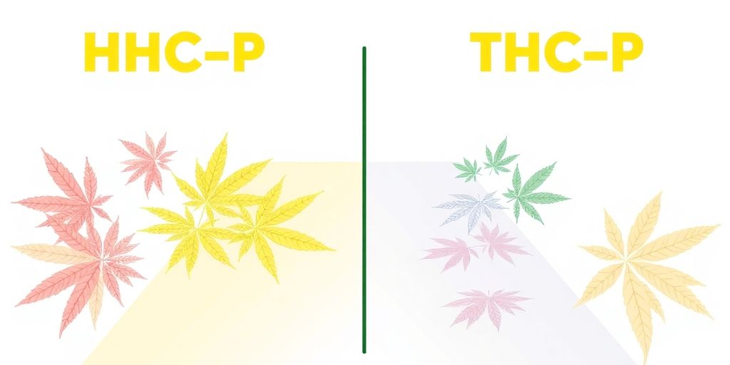 Илюстрация на HHC-P и THC-P ефекти.