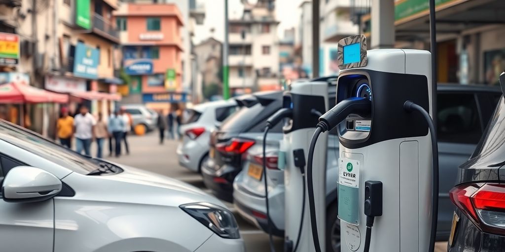 EV charging stations in India.