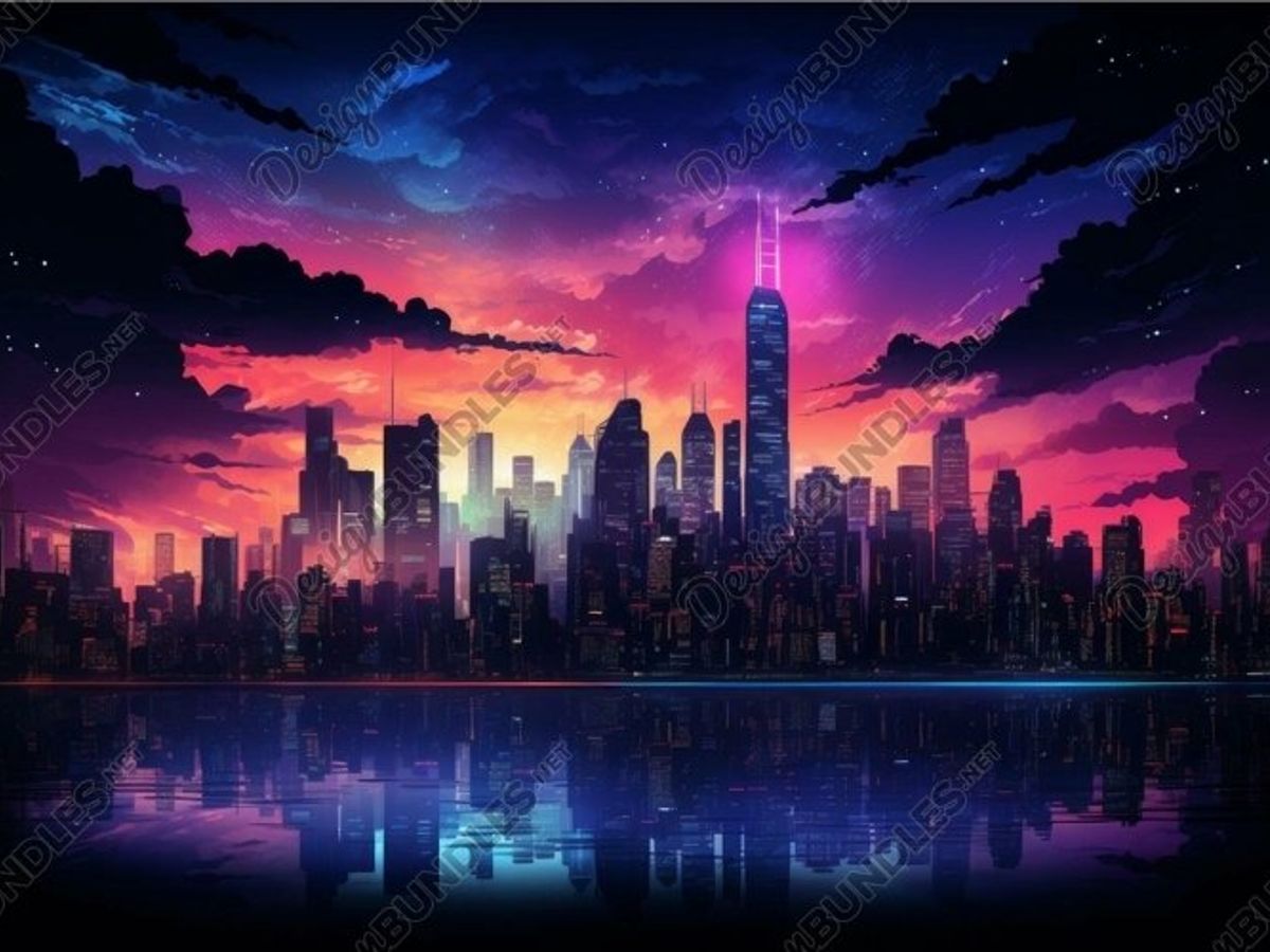 futuristic cityscape