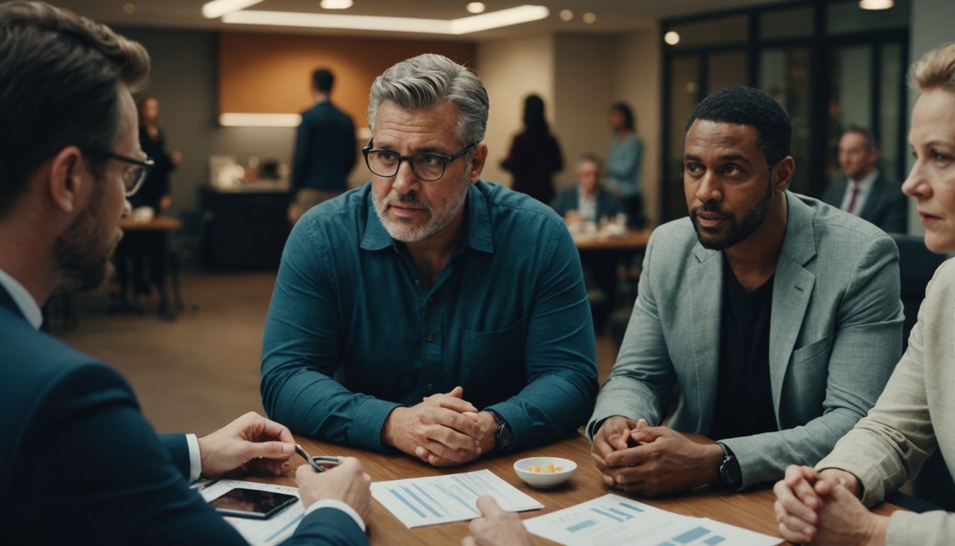 Group consulting about weight loss programs at Options Medical.