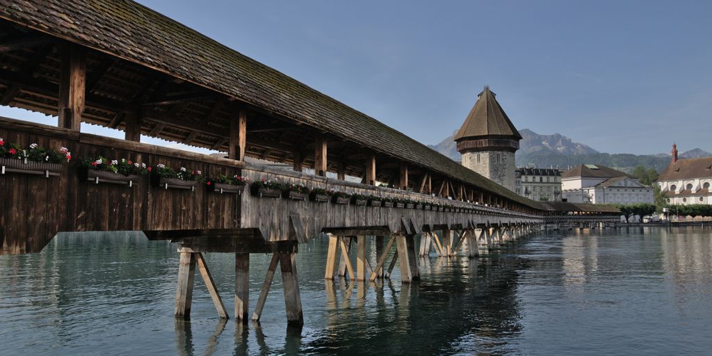 a bridge over water