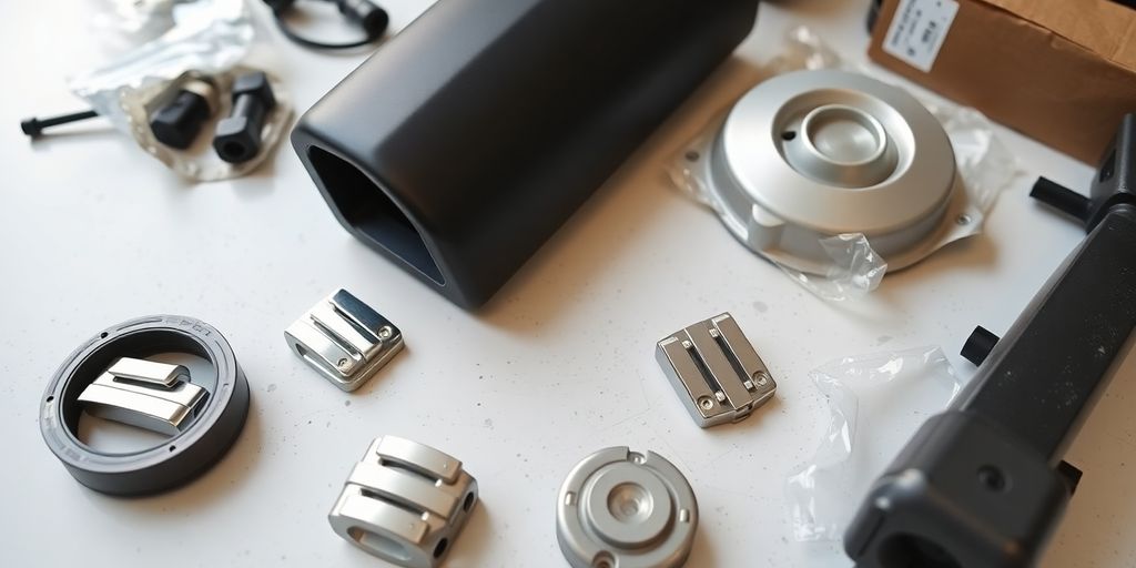 Suzuki Swift parts laid out.