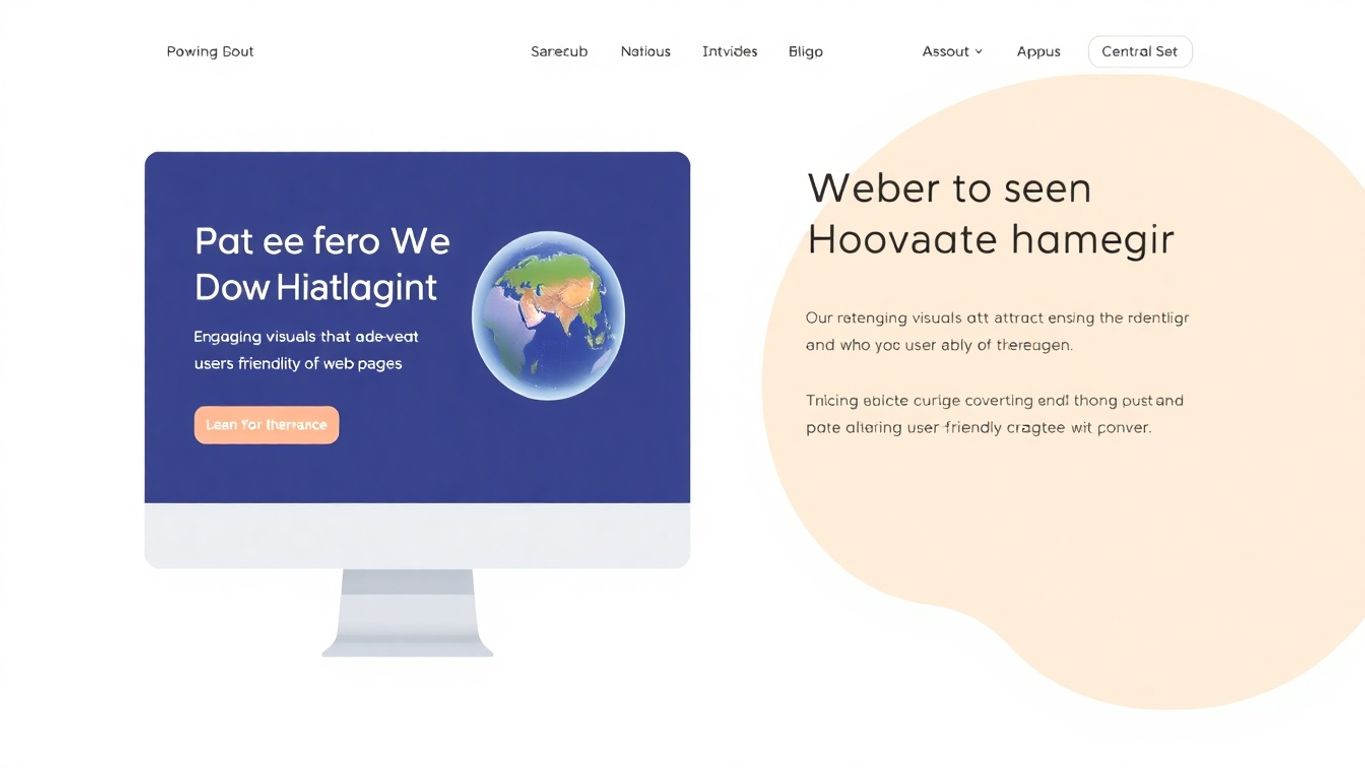 Moderne webdesign med brukervennlighet i fokus.