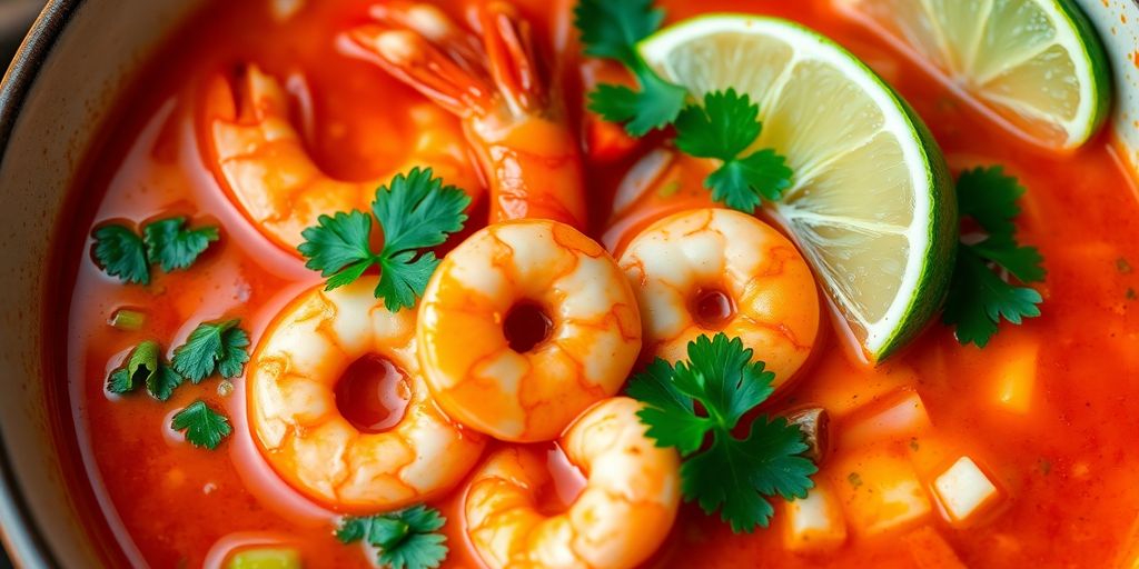 ต้มยำกุ้ง ร้อนแรง รสจัด พร้อมกุ้งสด