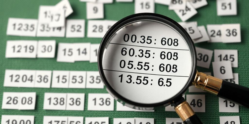 Sports betting odds with a magnifying glass.