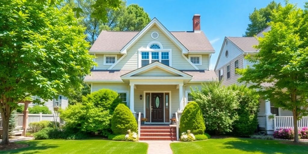 Charming Long Island home in a lush neighborhood setting.