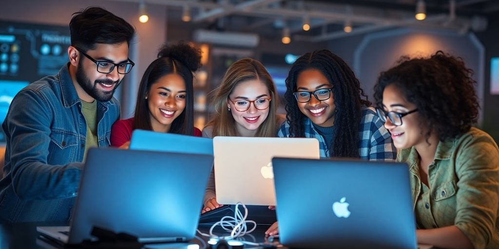 Diverse learners collaborating in an online machine learning setting.