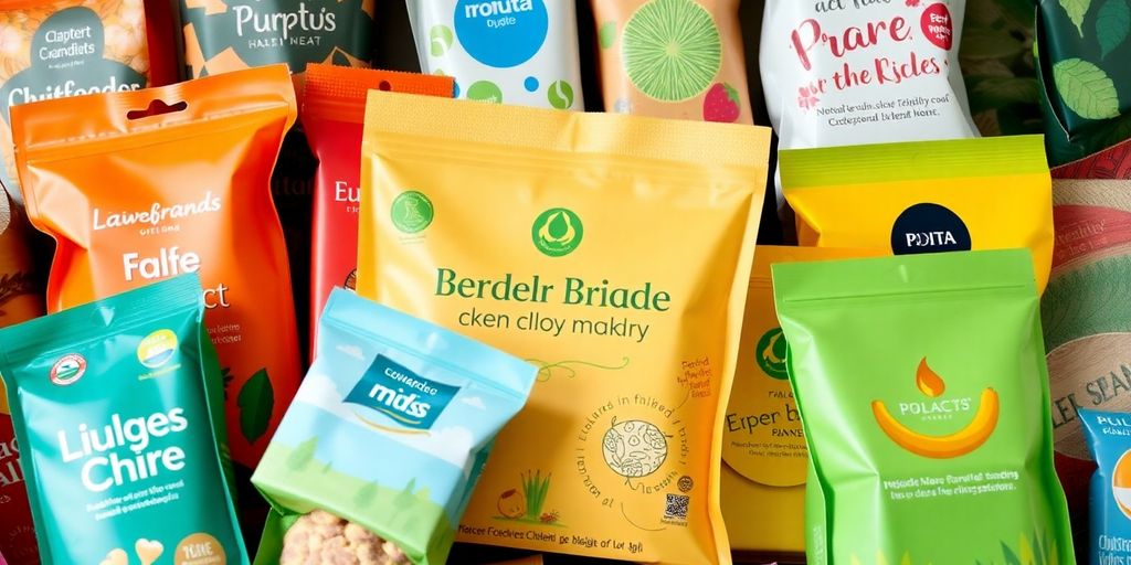 Eco-friendly packaging with popular UK brands.