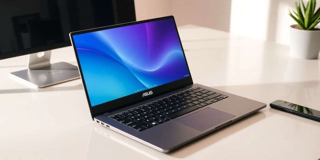 صورة لجهاز لابتوب اسوس زينبوك برو أنيق