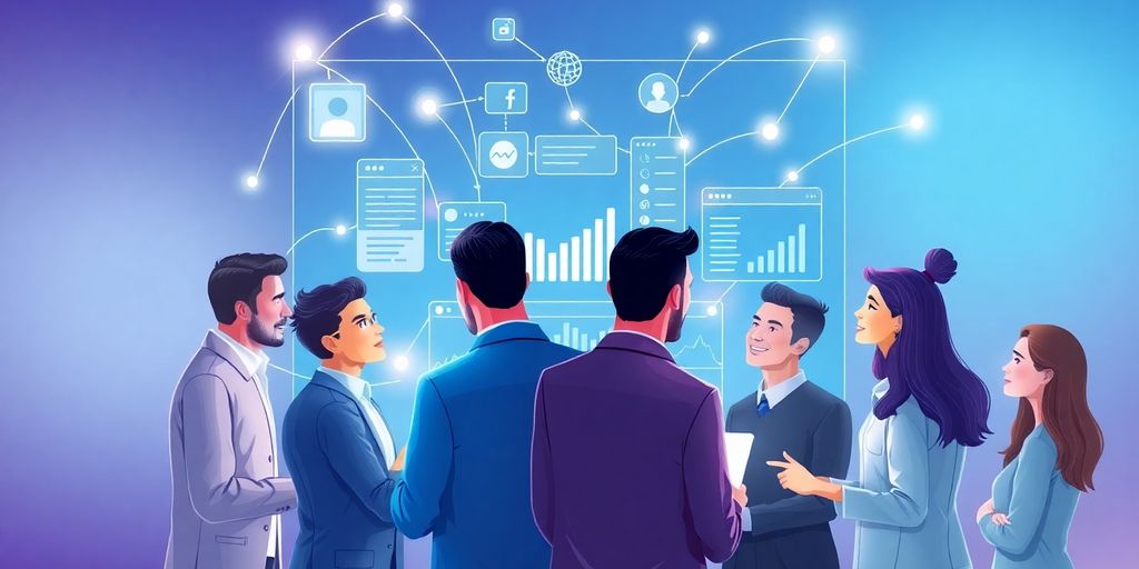 Digital campaign strategy with diverse team visuals.