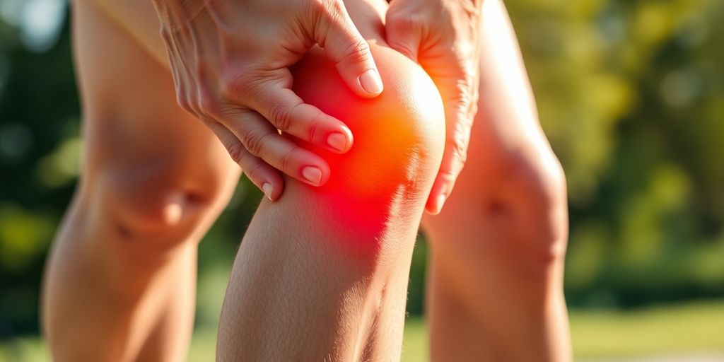 Person stretching, symbolizing joint pain relief.
