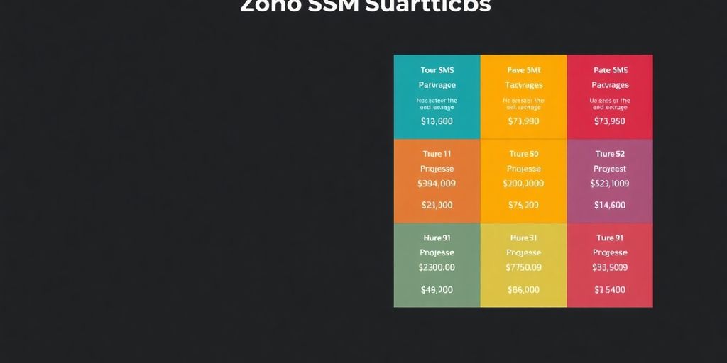 Zoho SMS pricing overview graphic