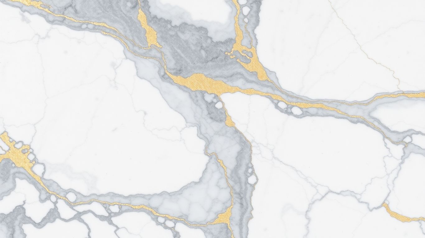 Calacatta marble with dramatic grey and gold veining.