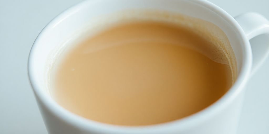 Creamy Dolce Gusto Cafe Au Lait close-up.