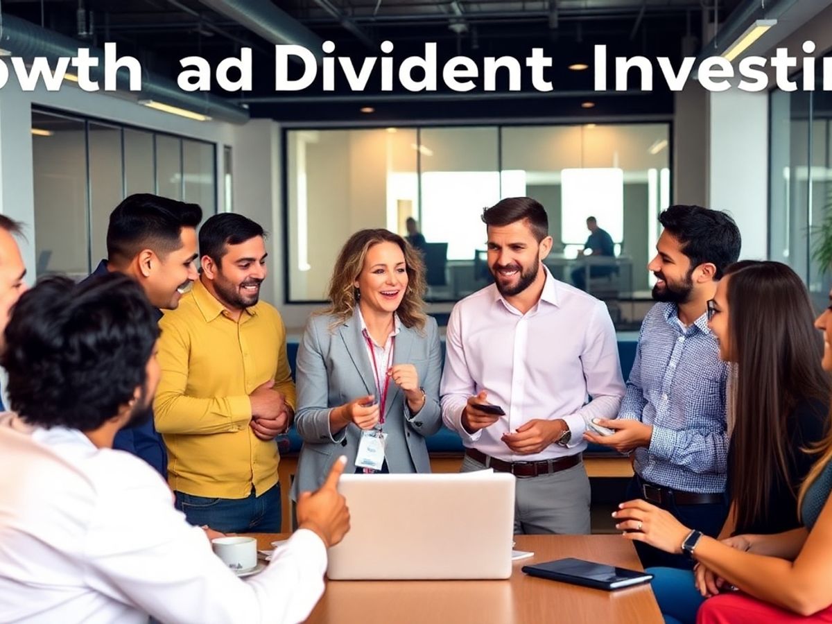 Investors collaborating in a modern office environment.