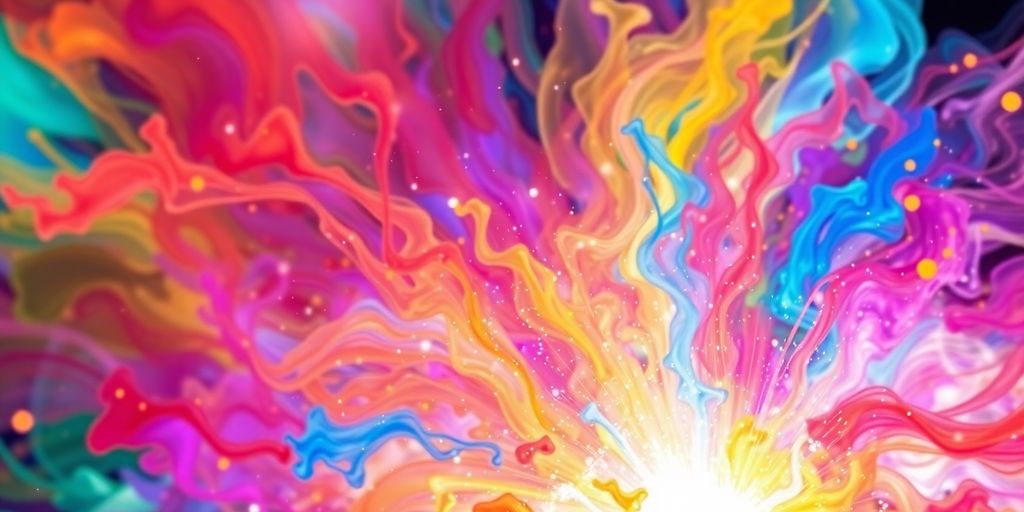 Adobe Firefly generative AI creating vibrant art.