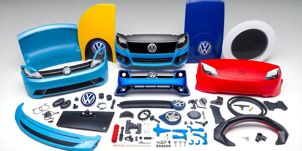 Volkswagen car parts collection.