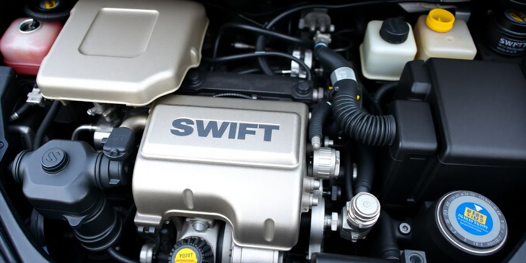 Suzuki Swift engine bay