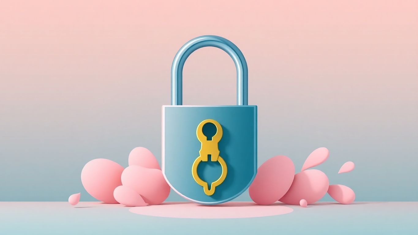 Sterk hengelås med unik nøkkel.