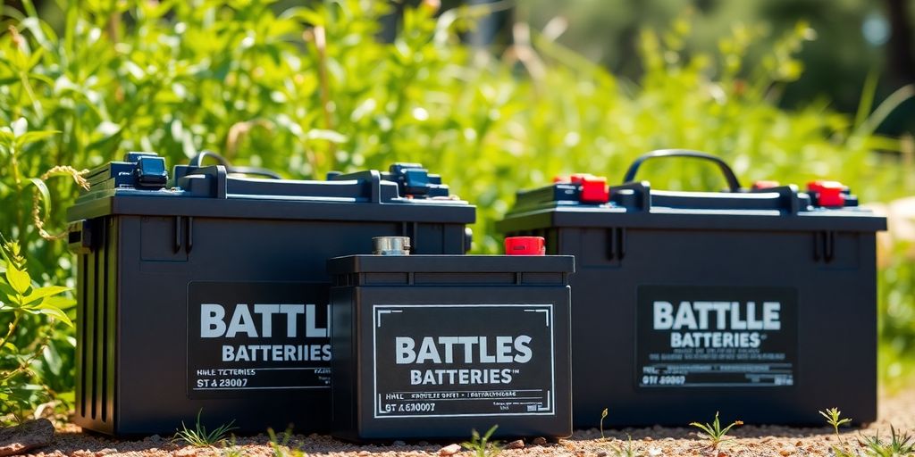 Battle Born Batteries in an outdoor natural setting.