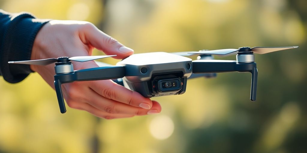 Drone DJI mains transfert