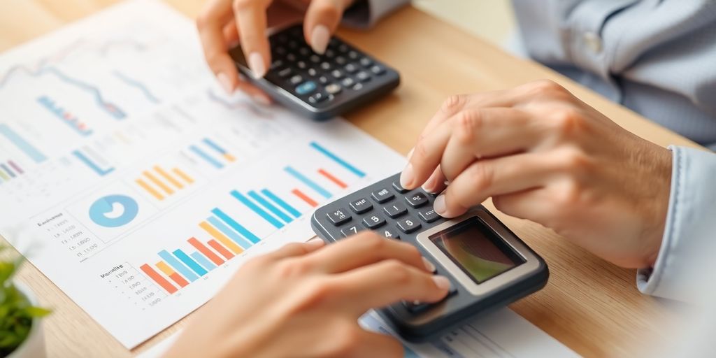 Personne analysant des options d'épargne avec des documents.
