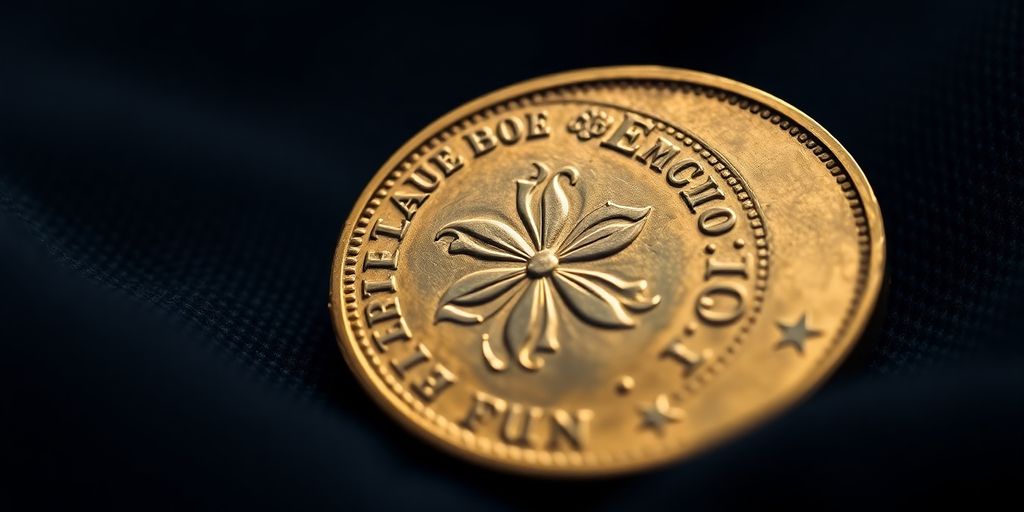 Photo d'une pièce de Napoléon en état fleur de coin.