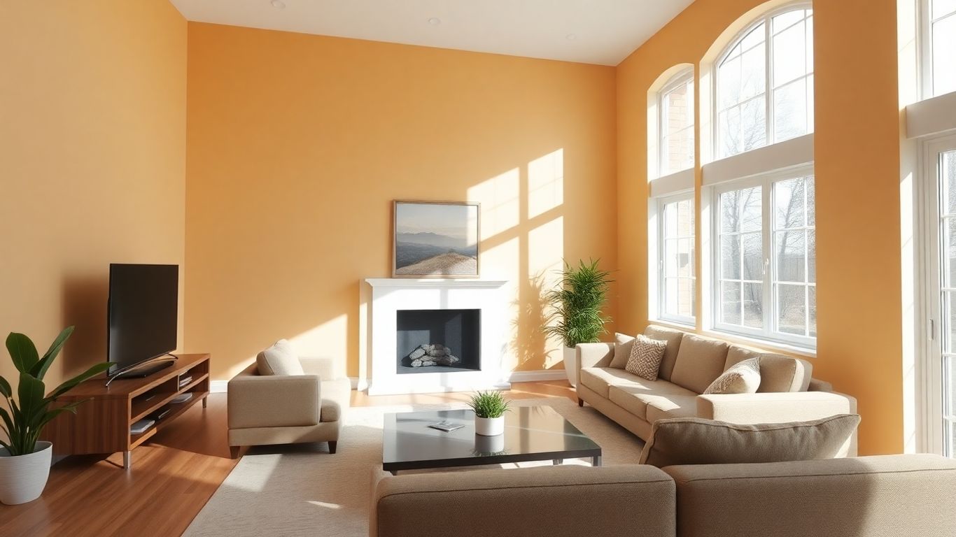 Orlando home interior with freshly painted walls.