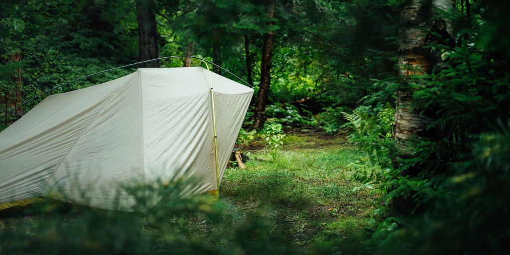 white camping tent