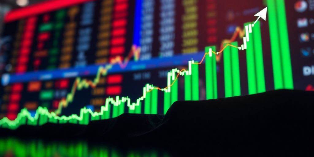 Hims stock chart with upward trend.