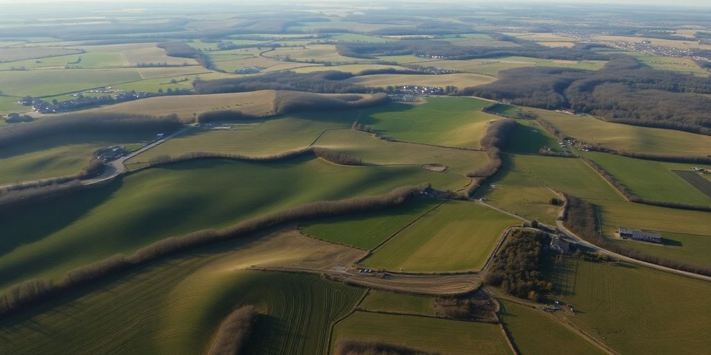 Paysage aérien de nouvelles zones réglementées temporaires.