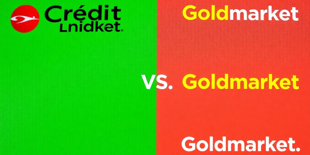 Comparaison des produits financiers de Crédit Municipal et Goldmarket.