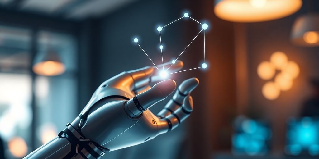 Robot interagissant avec l'IA