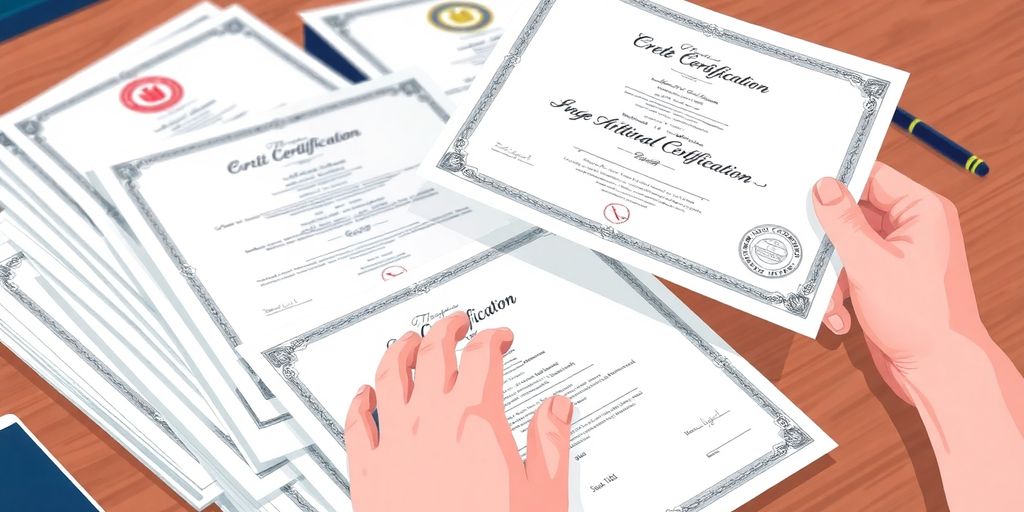 Illustrative image of certifications.