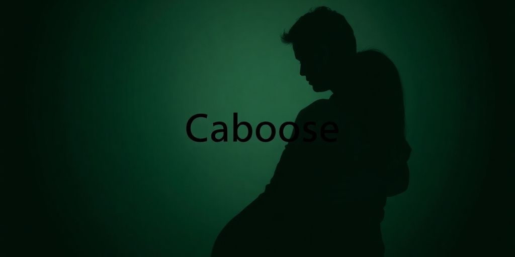 Couple performing the Caboose sex position.