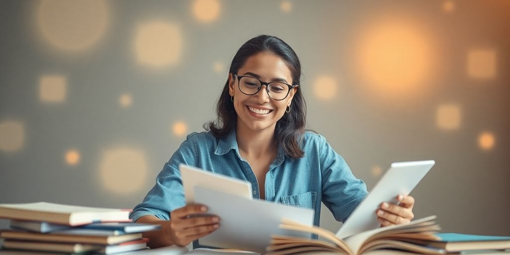 Person learning skills for a brighter career future.