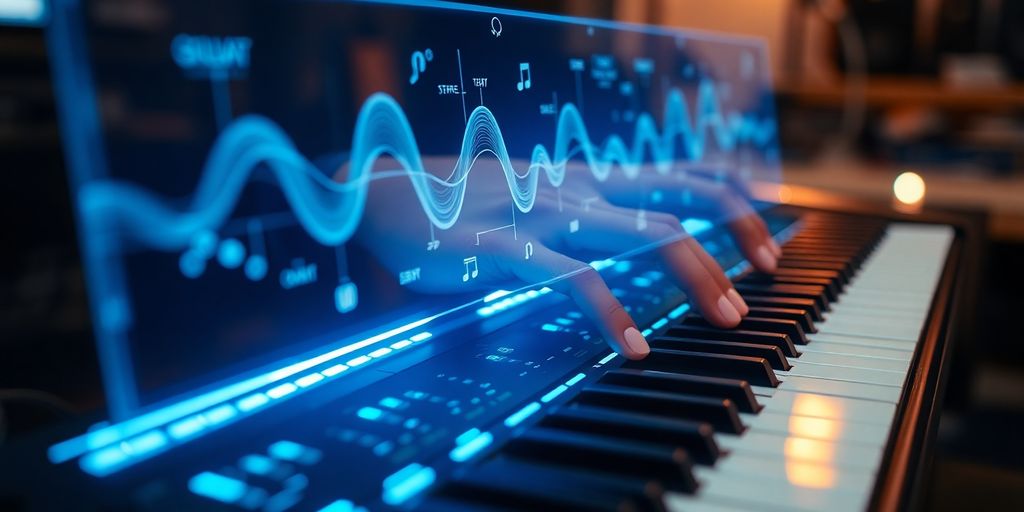 Human musician and AI collaborate in FL Studio.