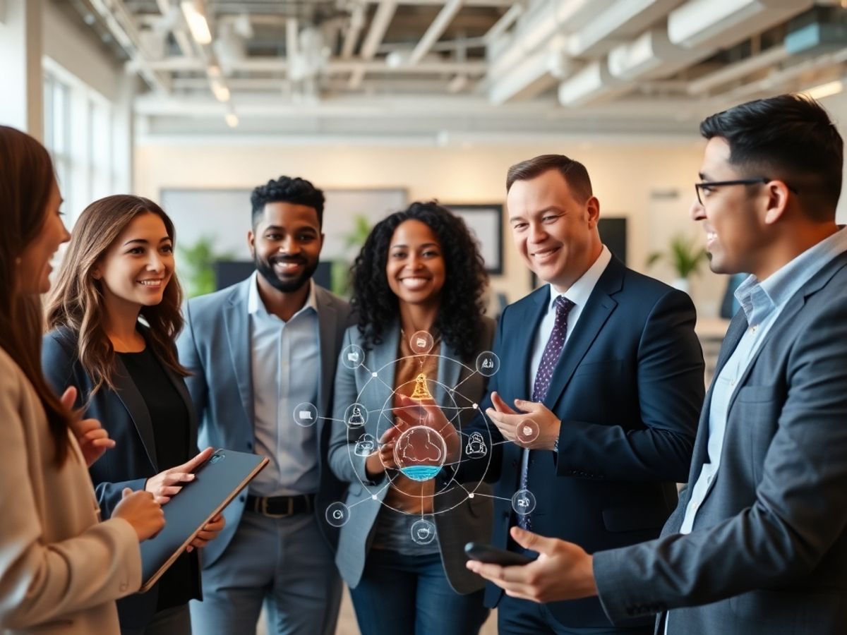 Discuție despre recrutare cu inteligență artificială.