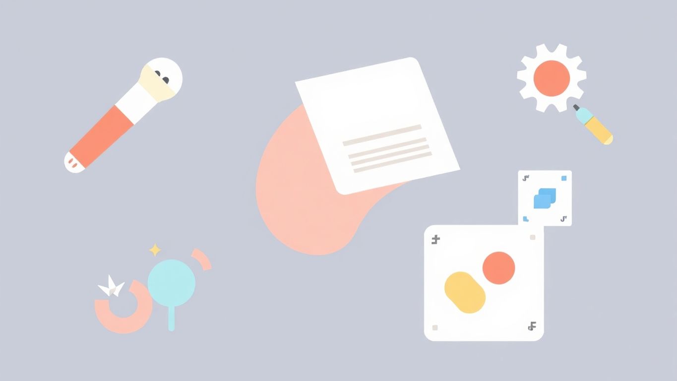 Moderne illustrasjoner av digitale designverktøy