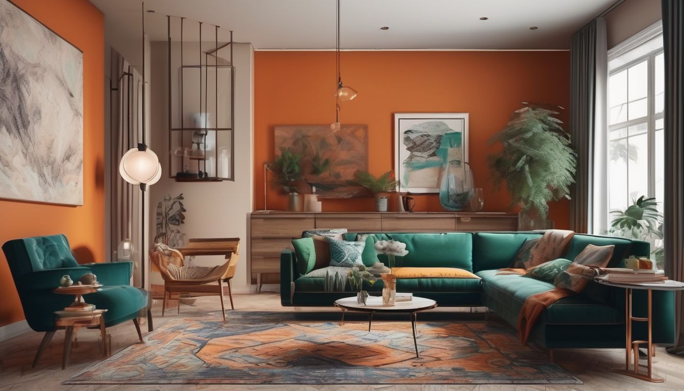 vintage retro color scheme modern home