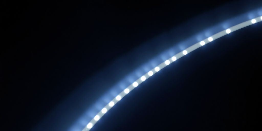 Brightly illuminated outdoor structure, impactful glow.
