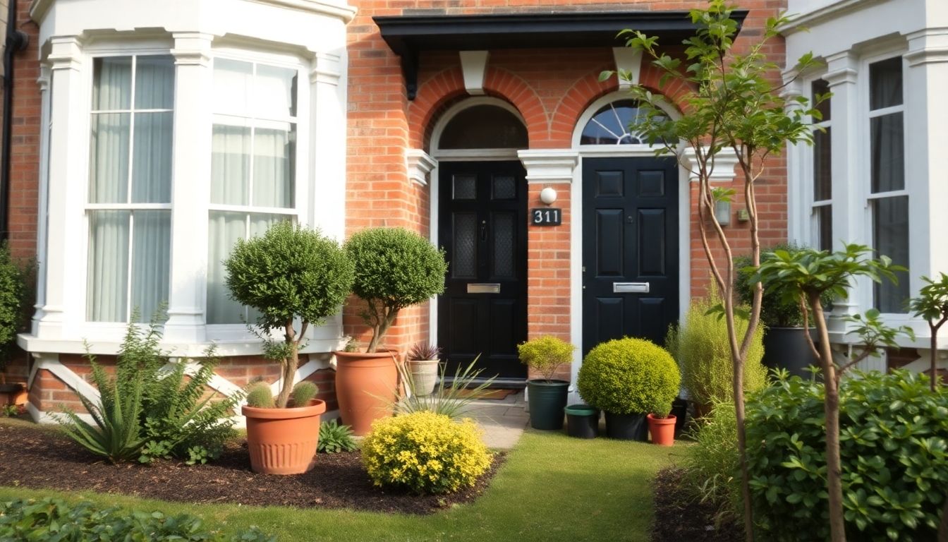 Well-maintained London property with tidy garden and clean windows.