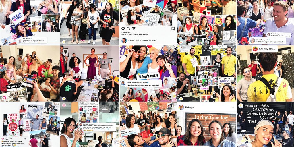 Feed do Instagram com interações e engajamento visual.