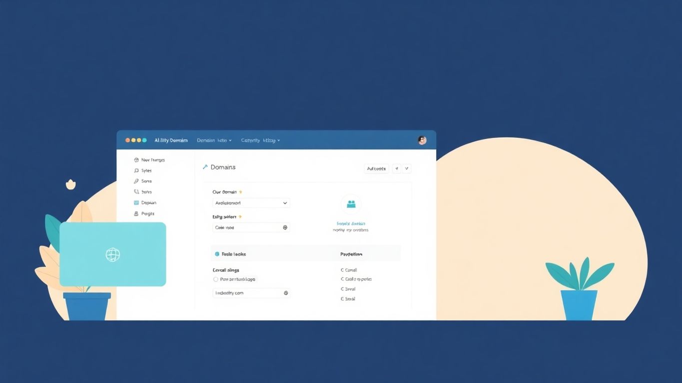 Illustrasjon av domenestyring for små bedrifter