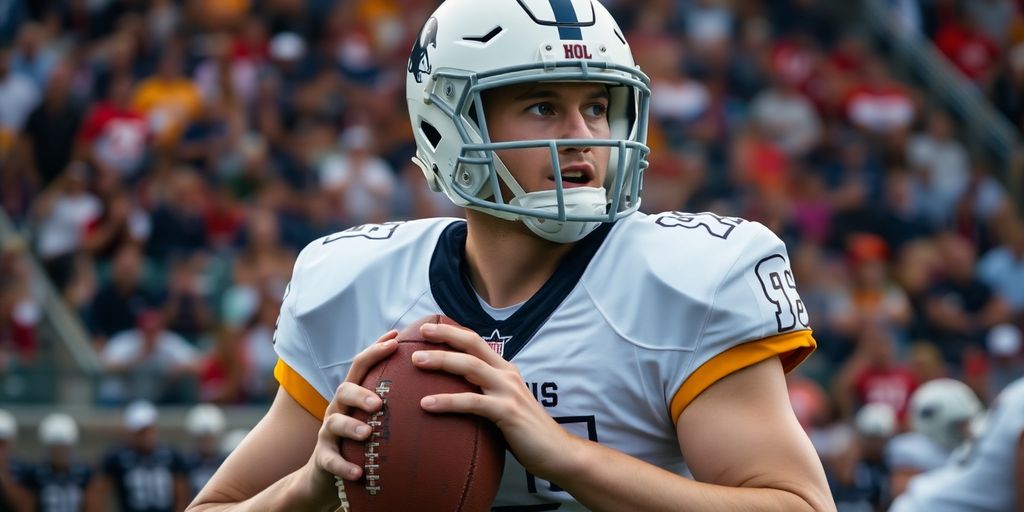 Brock Purdy in uniform during a football game.