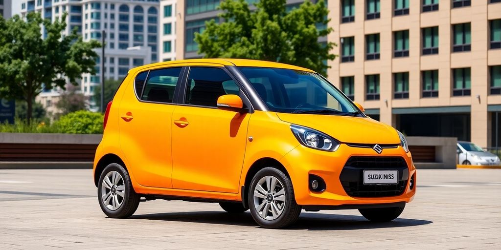 Suzuki Ignis in der Stadt, modernes Design und kompakt.