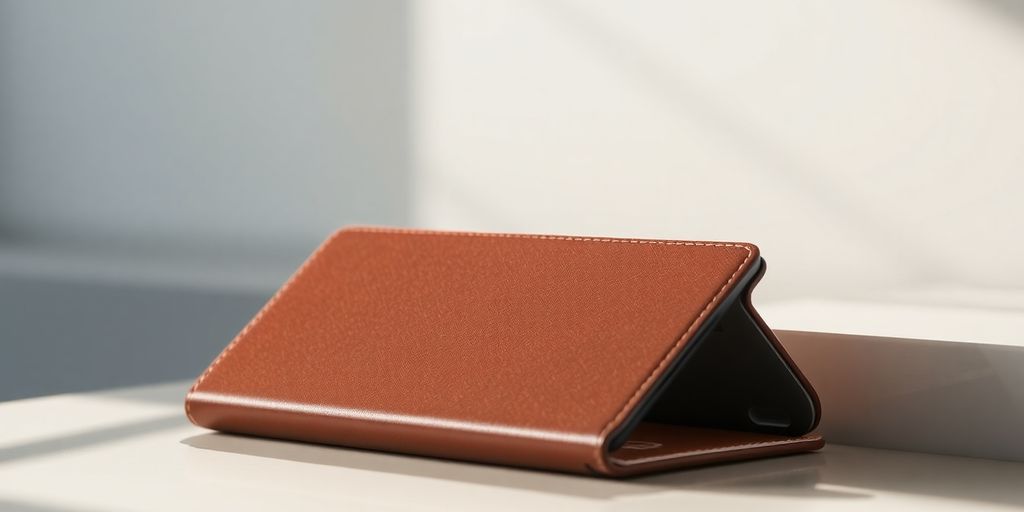 Sleek S25 Ultra flip cover in a modern lifestyle setting.